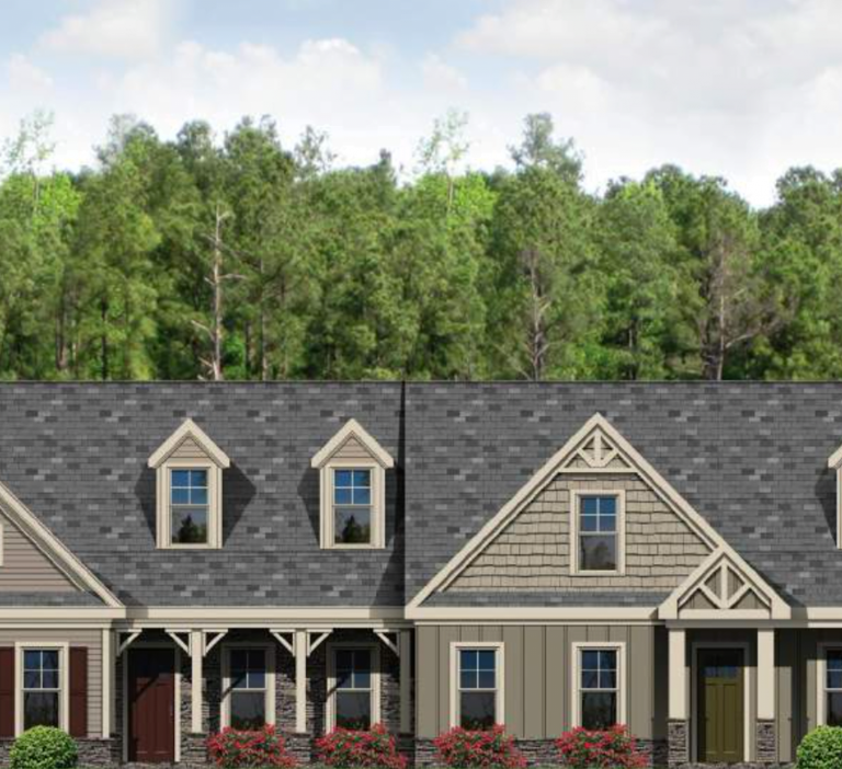 New construction homes at Lake Arrowhead in Cherokee County, GA